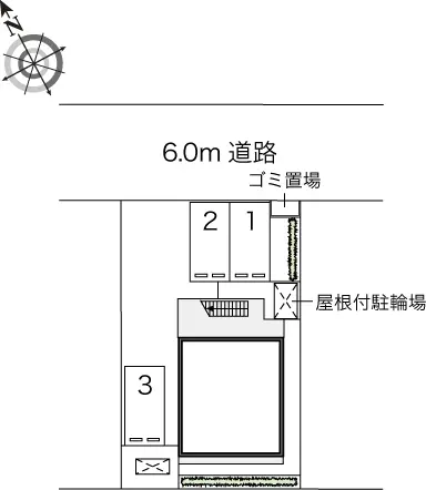 ★手数料０円★大津市雄琴北２丁目　月極駐車場（LP）